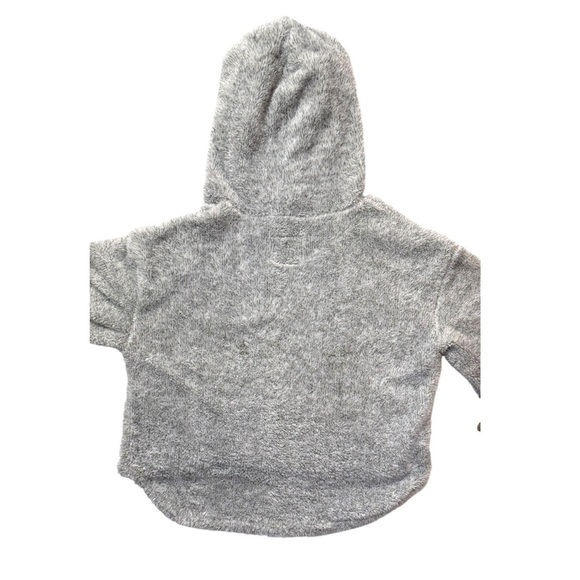 Rewash Women Hoodie Relaxed Fit Sherpa Fleece Hoodie Pullover Gray Size Large - Picture 2 of 6